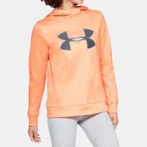 Under Armour Orange Logo Long Sleeve Hoodie